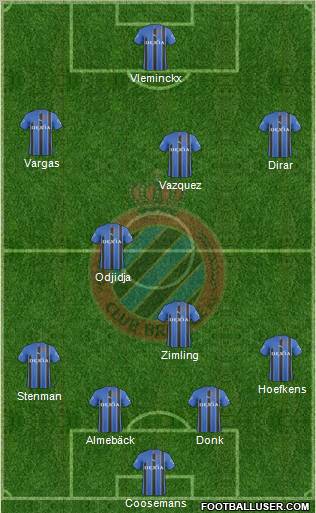 Club Brugge KV Formation 2011