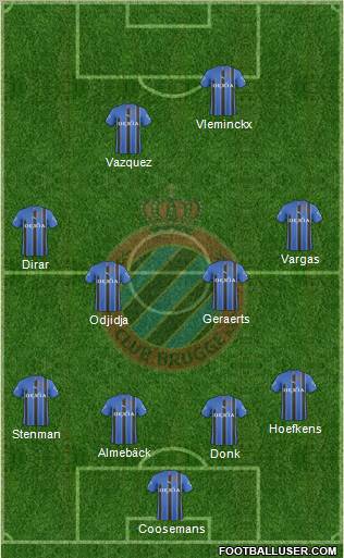 Club Brugge KV Formation 2011