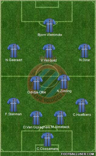 Club Brugge KV Formation 2011