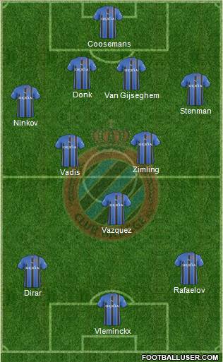 Club Brugge KV Formation 2011