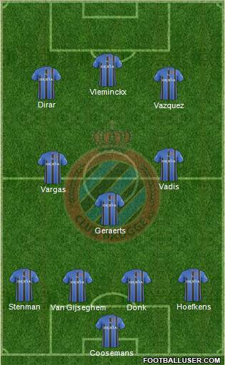 Club Brugge KV Formation 2011