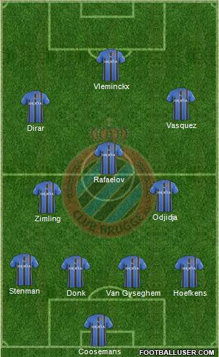 Club Brugge KV Formation 2011