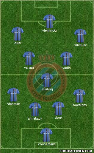 Club Brugge KV Formation 2011