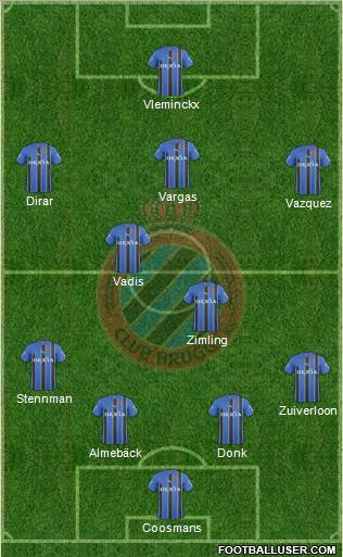 Club Brugge KV Formation 2011