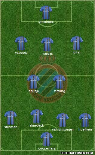 Club Brugge KV Formation 2011