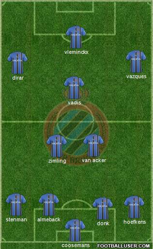 Club Brugge KV Formation 2011