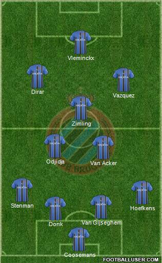 Club Brugge KV Formation 2011