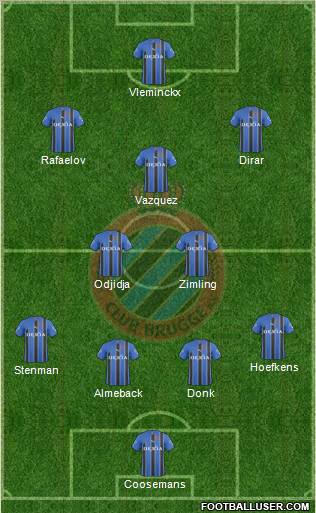 Club Brugge KV Formation 2011