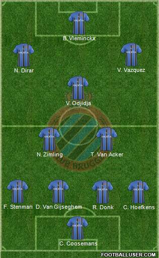 Club Brugge KV Formation 2011