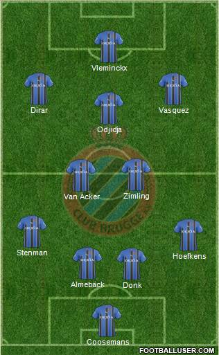 Club Brugge KV Formation 2011