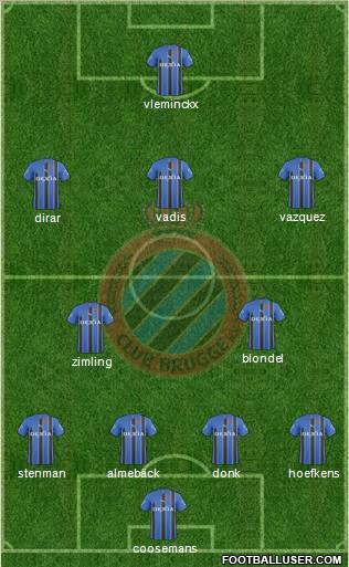 Club Brugge KV Formation 2011