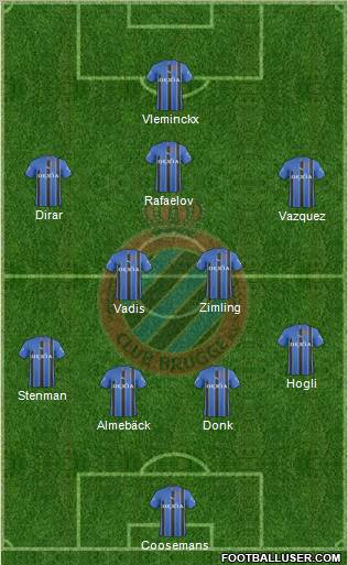 Club Brugge KV Formation 2011