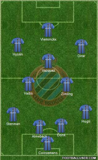 Club Brugge KV Formation 2011