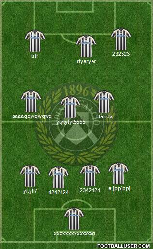 Udinese Formation 2011