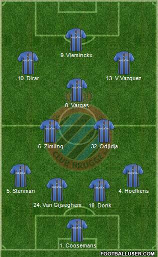 Club Brugge KV Formation 2011