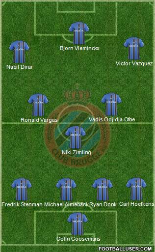 Club Brugge KV Formation 2011