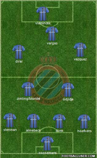 Club Brugge KV Formation 2011