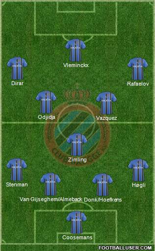 Club Brugge KV Formation 2011