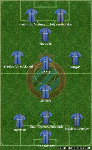 Club Brugge KV Formation 2011