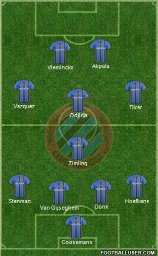 Club Brugge KV Formation 2011