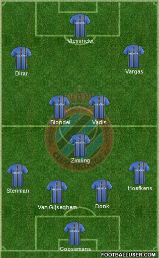 Club Brugge KV Formation 2011