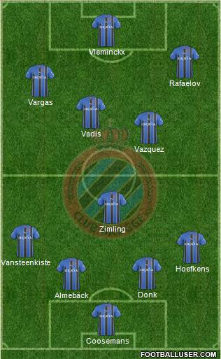 Club Brugge KV Formation 2011