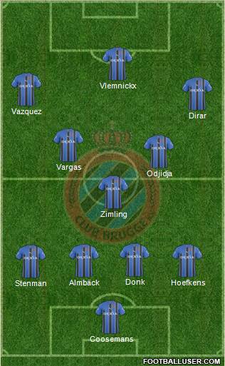 Club Brugge KV Formation 2011