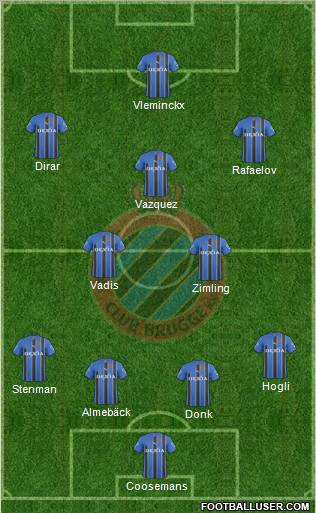 Club Brugge KV Formation 2011