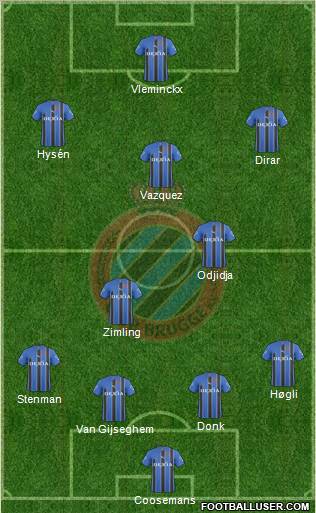 Club Brugge KV Formation 2011