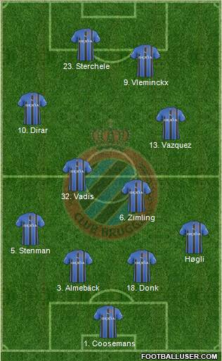 Club Brugge KV Formation 2011