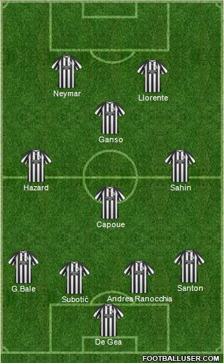 Newcastle United Formation 2011