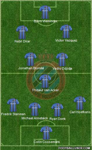 Club Brugge KV Formation 2011