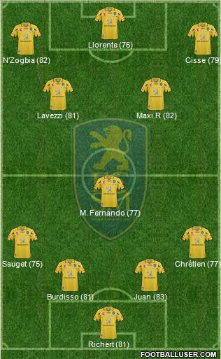 FC Sochaux-Montbéliard Formation 2011