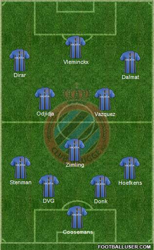 Club Brugge KV Formation 2011