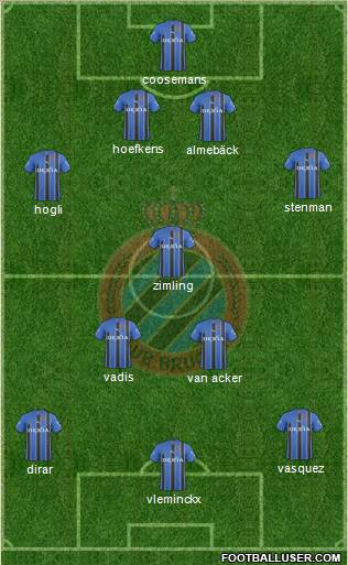 Club Brugge KV Formation 2011