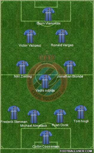 Club Brugge KV Formation 2011