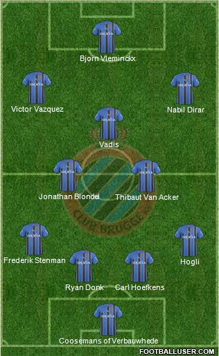 Club Brugge KV Formation 2011