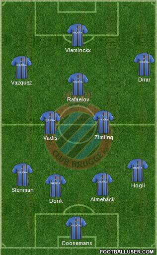 Club Brugge KV Formation 2011