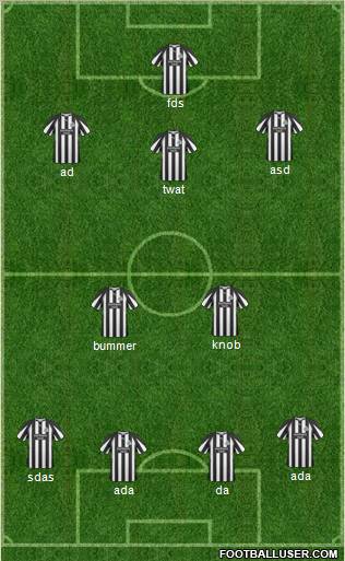 Newcastle United Formation 2011