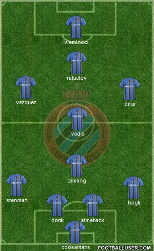 Club Brugge KV Formation 2011