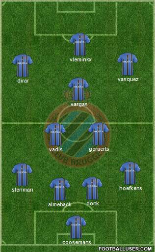 Club Brugge KV Formation 2011