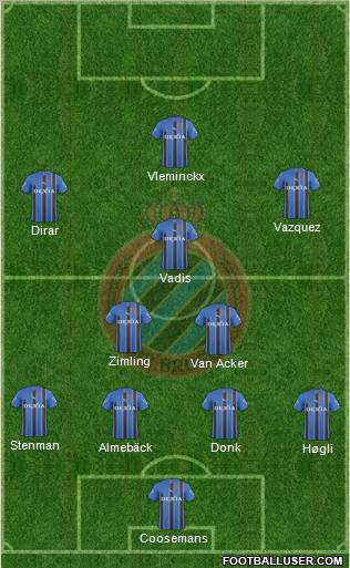 Club Brugge KV Formation 2011