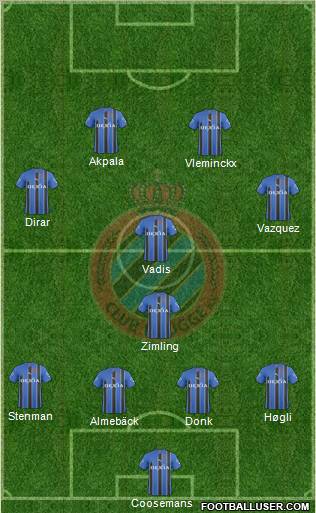 Club Brugge KV Formation 2011