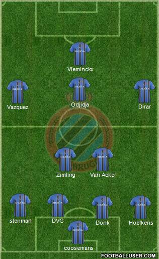 Club Brugge KV Formation 2011