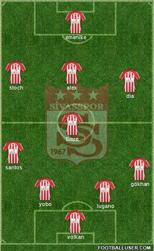 Sivasspor Formation 2011