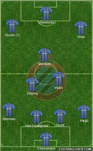 Club Brugge KV Formation 2011