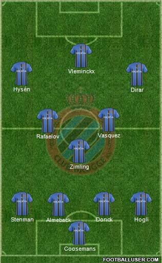 Club Brugge KV Formation 2011