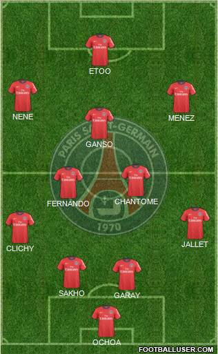 Paris Saint-Germain Formation 2011