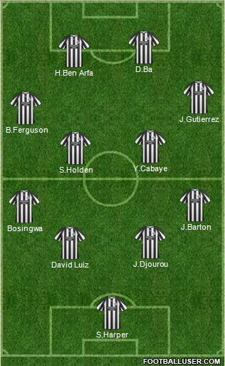 Newcastle United Formation 2011