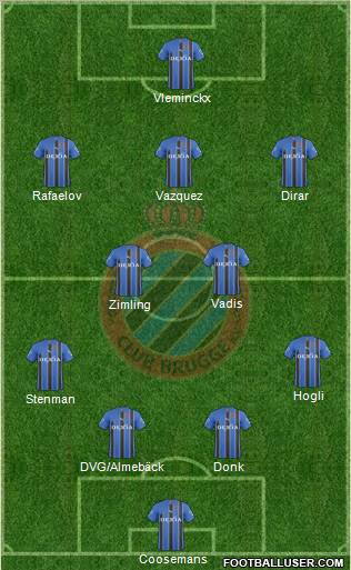 Club Brugge KV Formation 2011